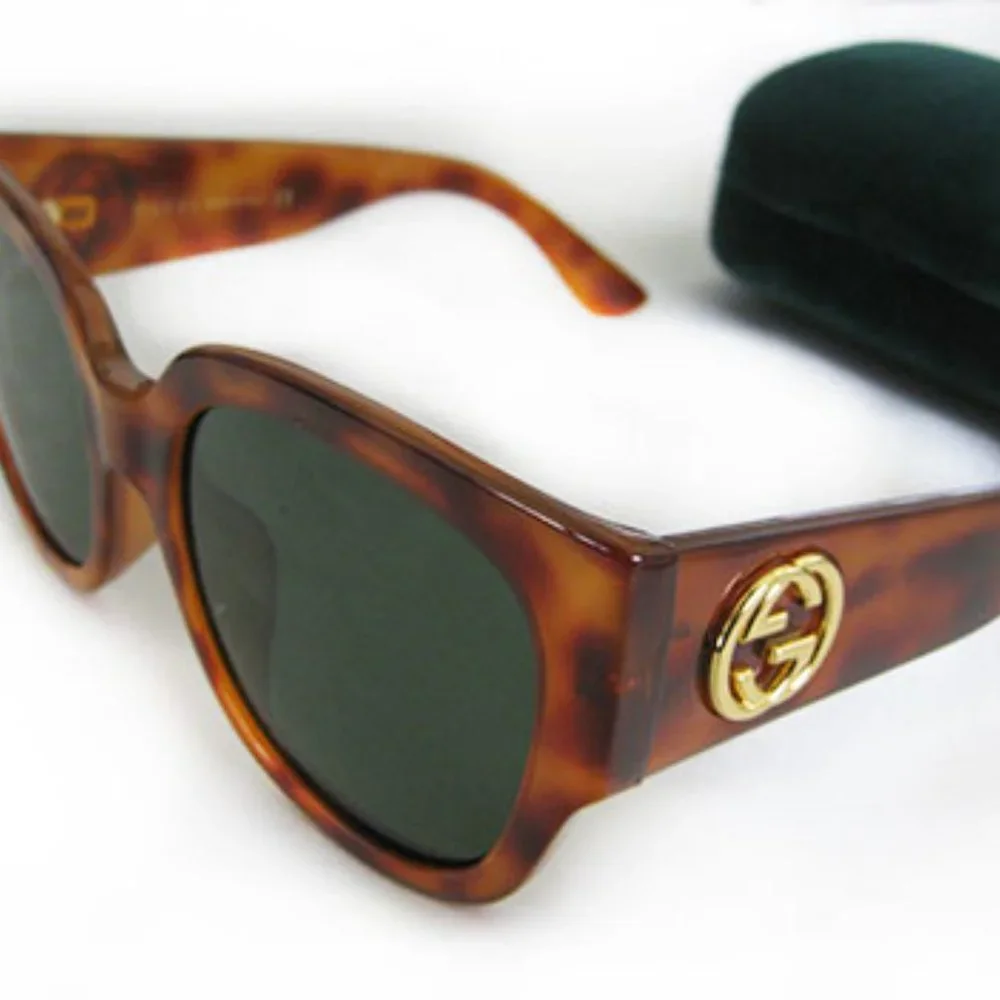 GUCCI Gold logo sunglasses